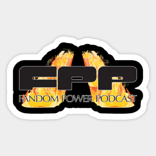 FANDe Lorean Podcast Company (Fire) Sticker